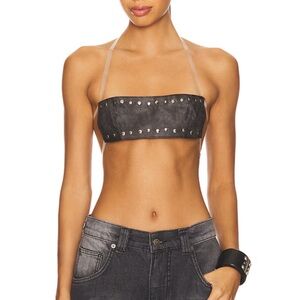 Jaded London Stud Bandeau Top